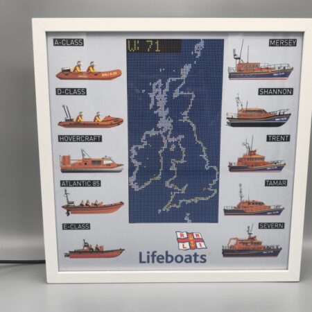 Dottie Board - RNLI Lifeboat Framed