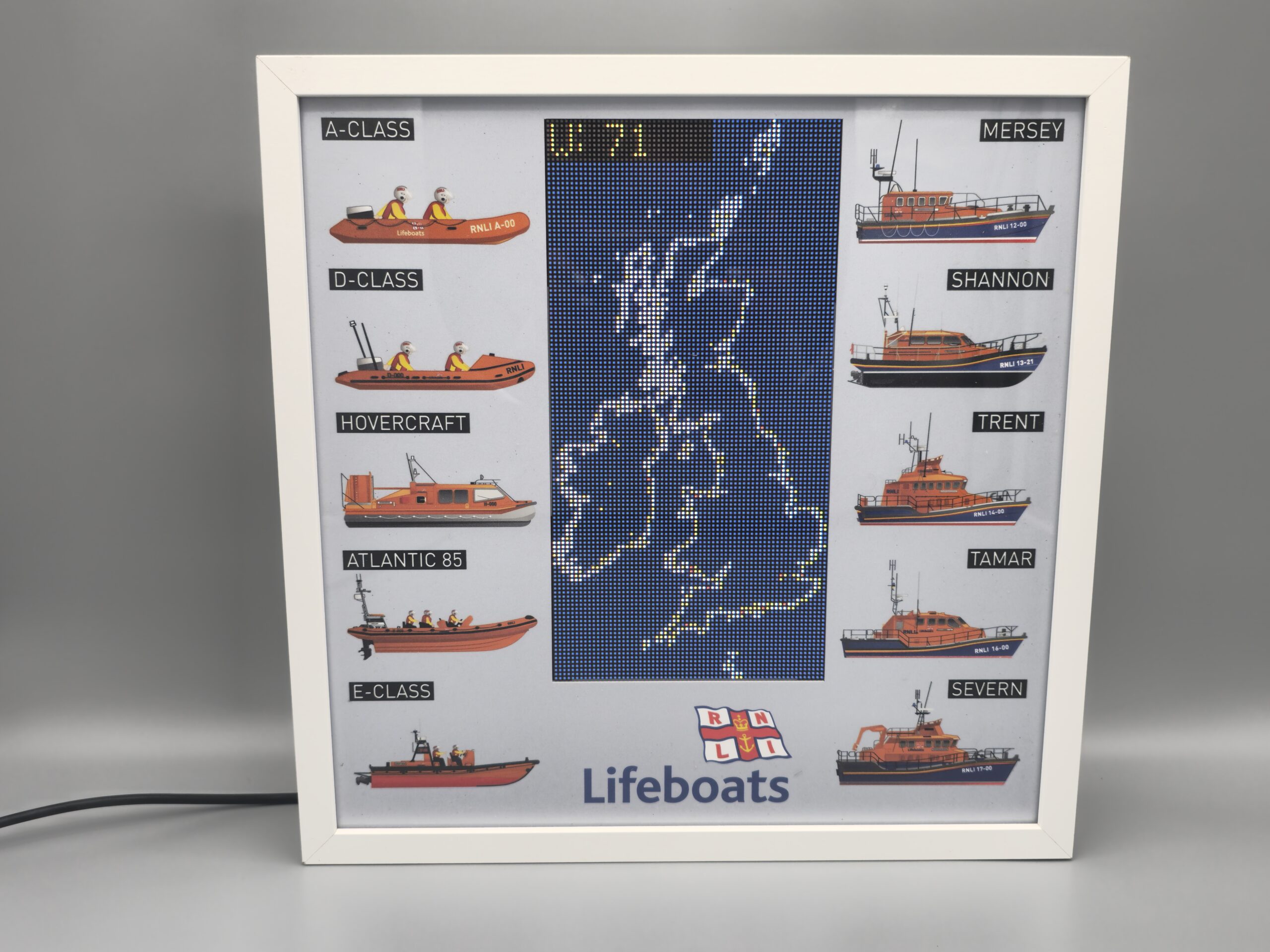 Dottie Board - RNLI Lifeboat Framed